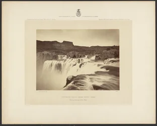 Shoshone-vízesés, Snake River, Idaho, kilátás a vízesés tetejére