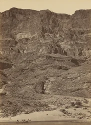Fal a Grand Canyon Colorado folyóban,1872 (fotó)