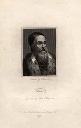 Tiziano portréja, metszette John T. Wedgwood