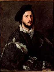 Vincenzo Mosti portréja Tiziano Vecellio Tizianus című festménye (kb. 1490-1576)