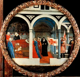 Tommaso Masaccio (1401-1428) betleheme, tempera, vászon, 56 cm átmérő