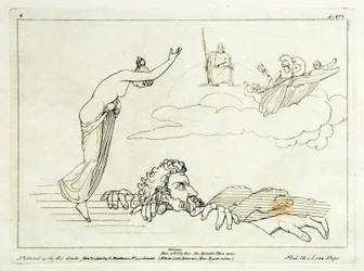 (2) Flaxman Iliász 1793, metszet 1795, 185 x 251 mm