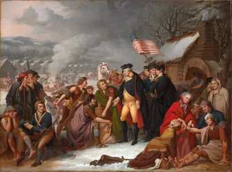 George Washington Valley Forge-ban, előzetes vázlat, 1854