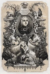 Prevost abbé (Antoine Francois Prevost) (1697-1763) „Histoire de Manon Lescaut et du Chevalier Des Grieux” című művének előképe – Tony Johannot (1803-1852) 1839-es kiadása