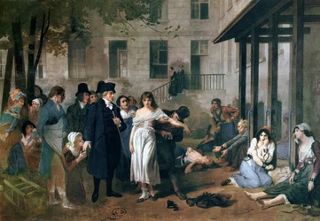 Philippe Pinel (1745-1826) 1795-ben a párizsi Salpêtrière intézetben megszabadítja a mentális betegségben szenvedőket láncaiktól