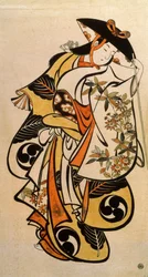 „Nőt játszó férfi színész”, c1704-c1711