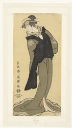 Portré van Osagawa Tsuneyo II vrouwenrolban