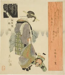 Willow Bath (Yanagiyu), az "A Series of Willows (Yanagi bantsuzuki)" sorozatból