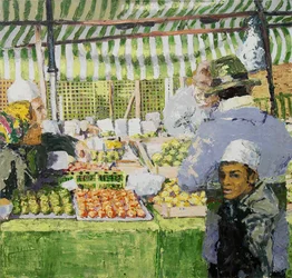 Piaci bódé (Ridley Road, London), 2003 (olaj, vászon)