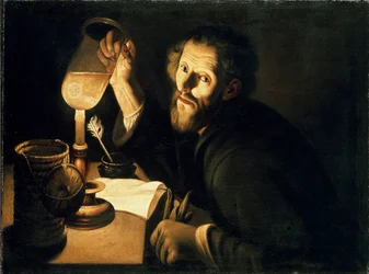 Egy orvos vizeletmintával, c1630-1633