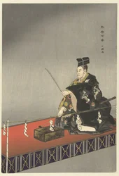 A Noh színház szereplői a Kokajit játsszák Kokaji (cím a tárgyon) Játssz a Hundred Noh-t (sorozat címe) Nogaku hyakuban (sorozat címe az objektumon)