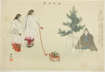 Matsukaze, a "Pictures of No Performances (Nogaku Zue)" sorozatból