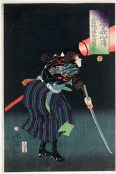 Kurahashi Densuke Kiyohara no Takeyuki lámpással