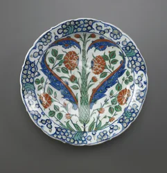 Edény, Iznik, Oszmán dinasztia, 1570-75 (kerámia)