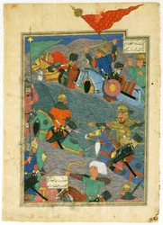 A csata Kay Khusraw és Makran királya között, 1494