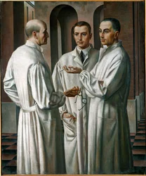 Három sebész (festmény vászonra)