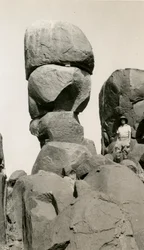 Sziklák Goz Regebben, Szudán, Ugo Monneret de Villard fotója, 1925 körül.