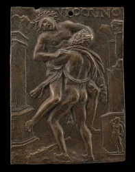 Herkules és Antaeus, 16. század eleje.