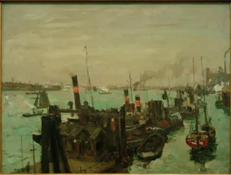 Hamburg kikötőjében