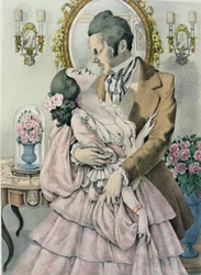 Illusztráció Gustave Flaubert (1821-80) „Madame Bovary” című művéhez, kiadó: Gibert Jeune