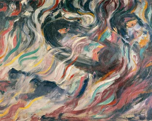 Hangulatok: viszlát, Umberto Boccioni (1882-1916), részlet