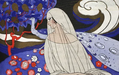 Denderan dala (pochoir print)
