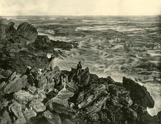 Egy parti jelenet Warrnamboolban, 1901.