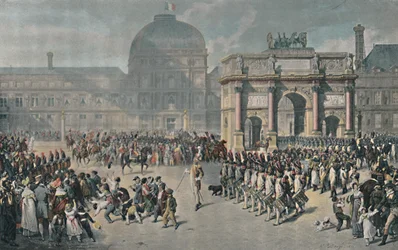 A Day of Review Under The Empire, Place Du Carrousel, 1810, 1896