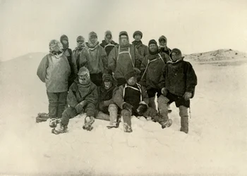 Part of the Shore Party at the Winter Quarters, c1908, 1909.