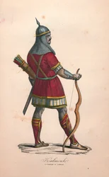 Kalmouk harcos a harcban, 1900-as évek