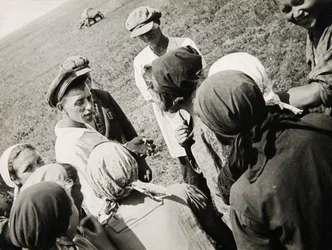 Egy kolhozdandár szünetet tart, Szovjetunió, 1931