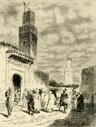 Egy utca Fezben, 1890.