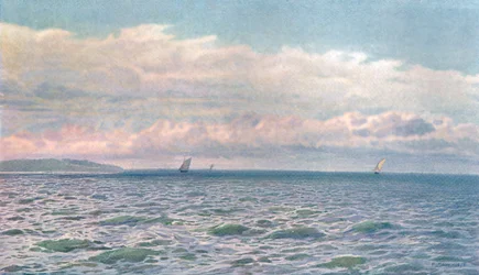 Egy napsütéses nap a Solentben, 1900.