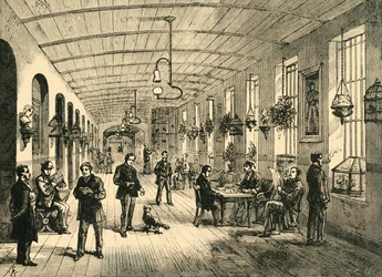 Egy osztály a betlehemi kórházban, 1878.