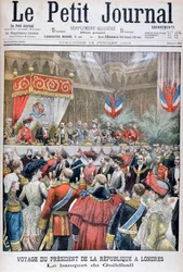 Bankett a vendég francia elnöknek, Guildhall, London, 1903
