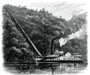 Egy pamut csúszda, Egyesült Államok, c1880
