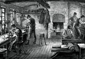Vágóüzlet, c1880