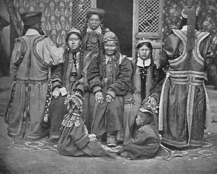 Egy csoport mongol, 1902