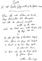 Allan Ramsay levele John Gaynek, 1840. 18. század