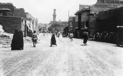 Egy utca Bagdadban, Mezopotámia, I. világháború, 1918