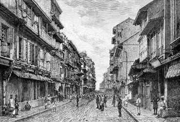 Egy utca Bombayben, Indiában, 1895