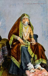 A Marwaree szépség egyik fajtája, India, a XX. század elején