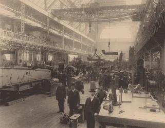 A Putilov-gyár műhelye, kb. 1914
