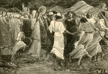 Áron és a borjút imádó izraeliták, 1890.