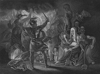 IV. felvonás i. jelenet a Macbethből, 19. század