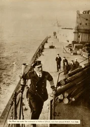 Jellicoe Admiral a HMS Iron Duke fedélzetén, 1914, 1935.