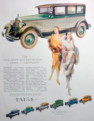 Paige autók hirdetése, 1927