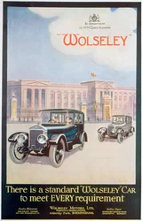 Wolseley autók hirdetése, 1922