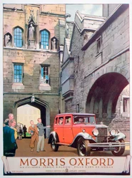 A Morris Oxford autó hirdetése, 1930