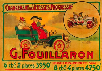 Fouillaron autók hirdetése, c1900s